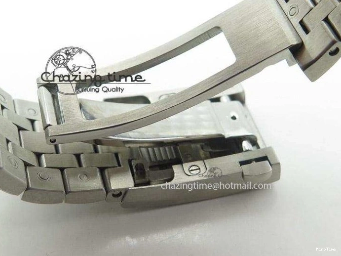 MIROTIME 0122 Minimalist Pilot Chrono 3777 43mm ZF 1:1 Best Edition Black Dial On SS Bracelet A 7364